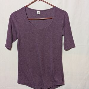 Anvil Women's Short Sleeve Purple Tee